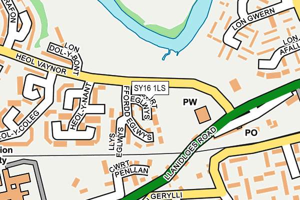 SY16 1LS map - OS OpenMap – Local (Ordnance Survey)