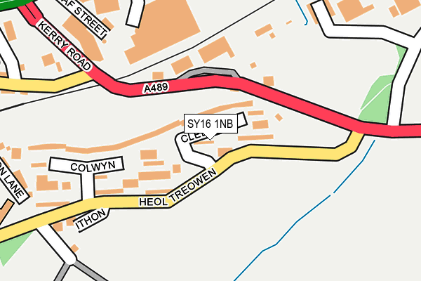 SY16 1NB map - OS OpenMap – Local (Ordnance Survey)