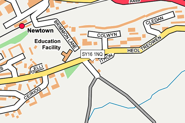 SY16 1NQ map - OS OpenMap – Local (Ordnance Survey)