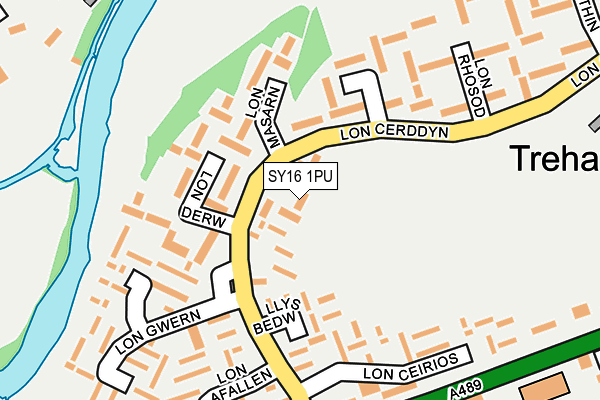 SY16 1PU map - OS OpenMap – Local (Ordnance Survey)