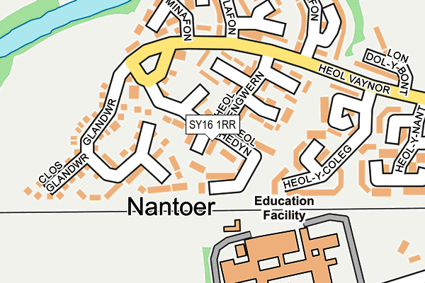SY16 1RR map - OS OpenMap – Local (Ordnance Survey)