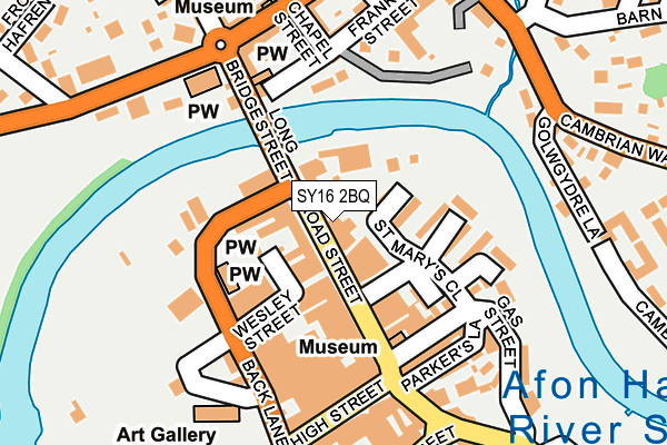 Map of JABIN - POWYS LTD at local scale