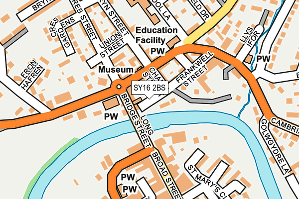 SY16 2BS map - OS OpenMap – Local (Ordnance Survey)