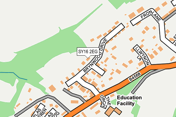 SY16 2EG map - OS OpenMap – Local (Ordnance Survey)