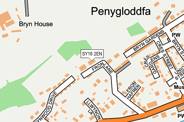 SY16 2EN map - OS OpenMap – Local (Ordnance Survey)