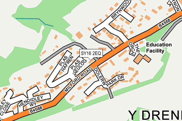 SY16 2EQ map - OS OpenMap – Local (Ordnance Survey)