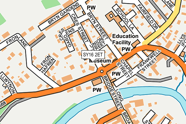 SY16 2ET map - OS OpenMap – Local (Ordnance Survey)