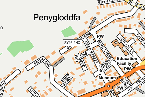 SY16 2HQ map - OS OpenMap – Local (Ordnance Survey)