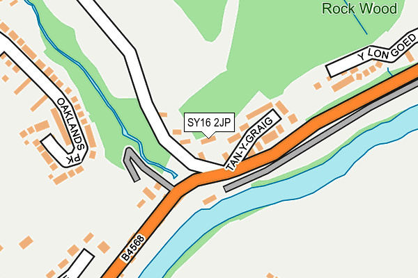 SY16 2JP map - OS OpenMap – Local (Ordnance Survey)
