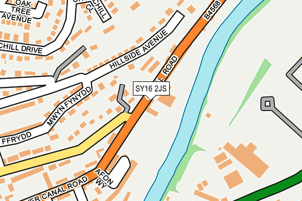 SY16 2JS map - OS OpenMap – Local (Ordnance Survey)