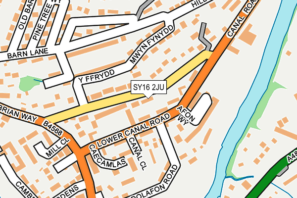 SY16 2JU map - OS OpenMap – Local (Ordnance Survey)