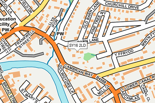 SY16 2LD map - OS OpenMap – Local (Ordnance Survey)