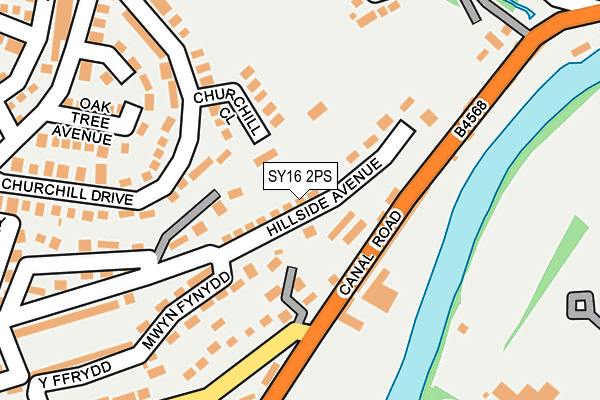 SY16 2PS map - OS OpenMap – Local (Ordnance Survey)