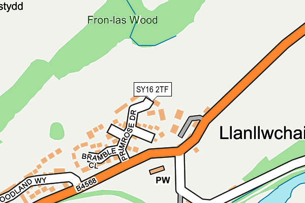 SY16 2TF map - OS OpenMap – Local (Ordnance Survey)