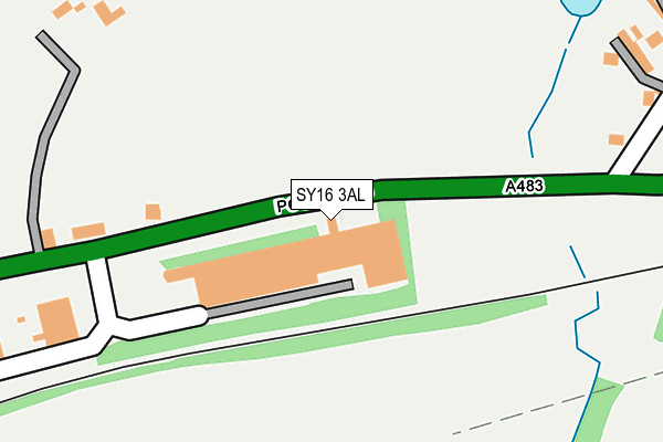 SY16 3AL map - OS OpenMap – Local (Ordnance Survey)