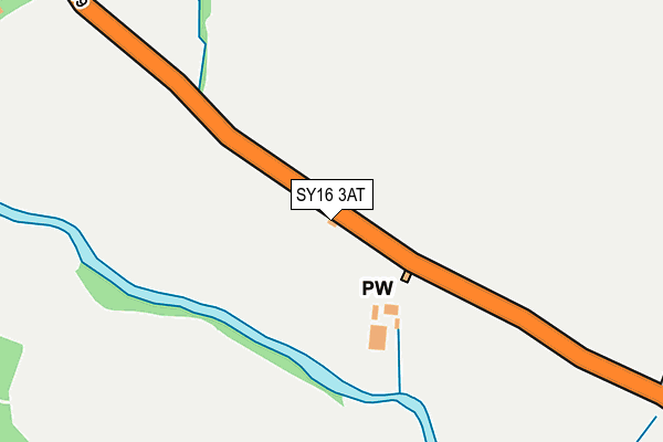 SY16 3AT map - OS OpenMap – Local (Ordnance Survey)