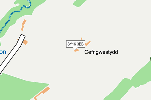 SY16 3BB map - OS OpenMap – Local (Ordnance Survey)