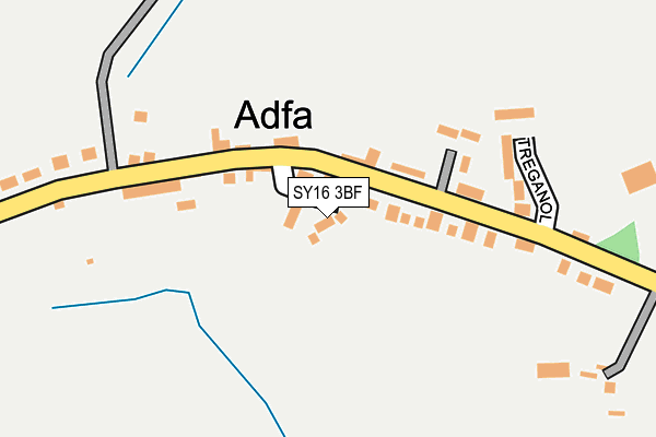 SY16 3BF map - OS OpenMap – Local (Ordnance Survey)