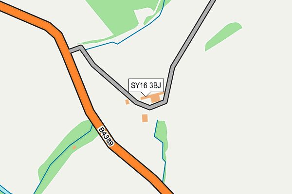 SY16 3BJ map - OS OpenMap – Local (Ordnance Survey)