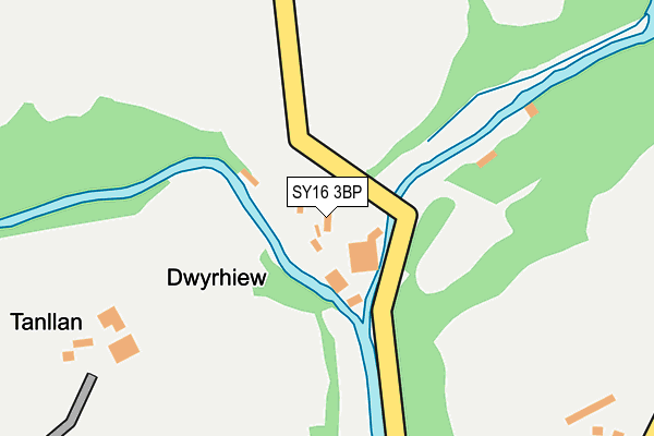 SY16 3BP map - OS OpenMap – Local (Ordnance Survey)