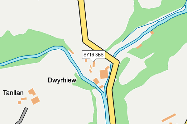 SY16 3BS map - OS OpenMap – Local (Ordnance Survey)