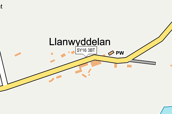 SY16 3BT map - OS OpenMap – Local (Ordnance Survey)