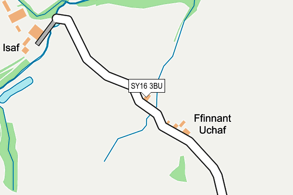 SY16 3BU map - OS OpenMap – Local (Ordnance Survey)