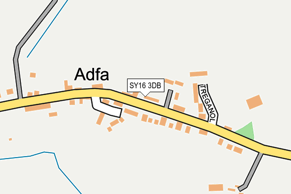 SY16 3DB map - OS OpenMap – Local (Ordnance Survey)