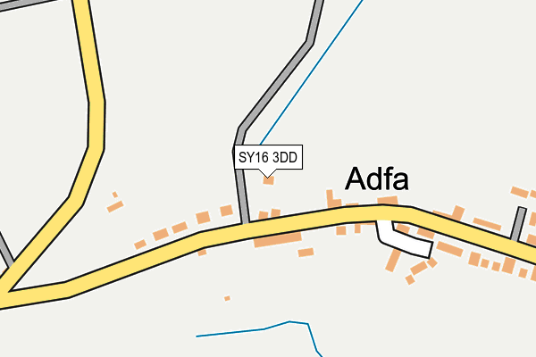 SY16 3DD map - OS OpenMap – Local (Ordnance Survey)