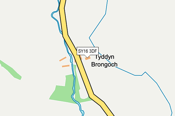 SY16 3DF map - OS OpenMap – Local (Ordnance Survey)