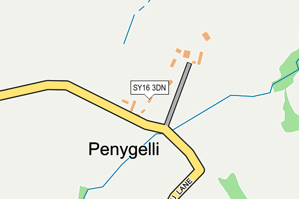 SY16 3DN map - OS OpenMap – Local (Ordnance Survey)