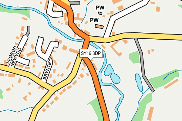SY16 3DP map - OS OpenMap – Local (Ordnance Survey)