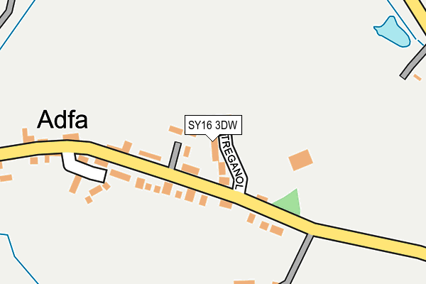 SY16 3DW map - OS OpenMap – Local (Ordnance Survey)
