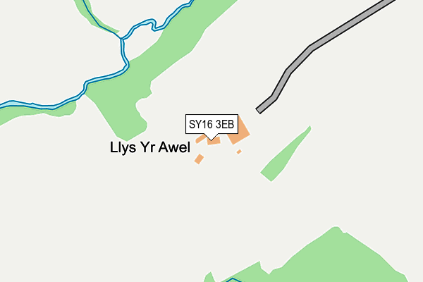 SY16 3EB map - OS OpenMap – Local (Ordnance Survey)