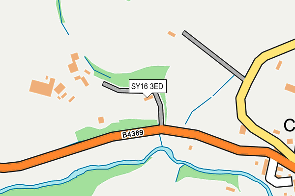 SY16 3ED map - OS OpenMap – Local (Ordnance Survey)