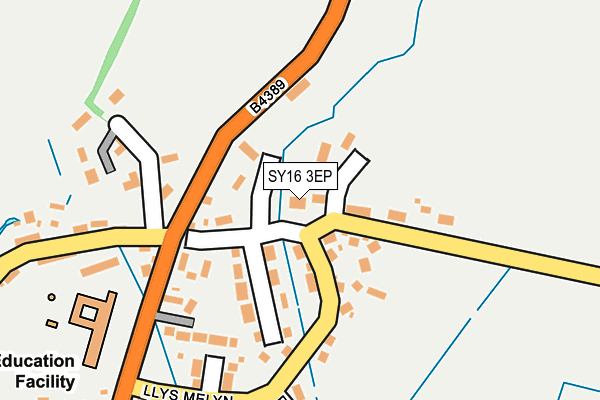 SY16 3EP map - OS OpenMap – Local (Ordnance Survey)