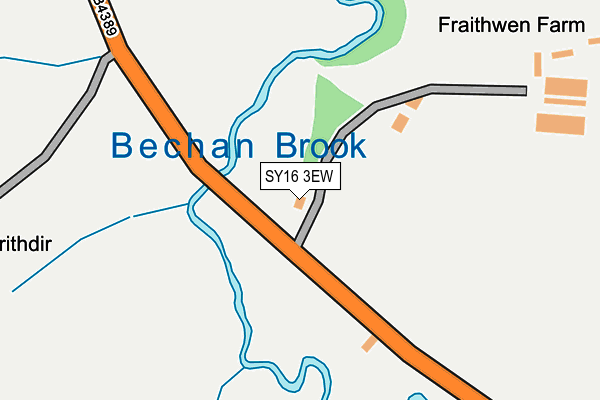 SY16 3EW map - OS OpenMap – Local (Ordnance Survey)