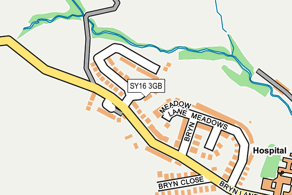 SY16 3GB map - OS OpenMap – Local (Ordnance Survey)