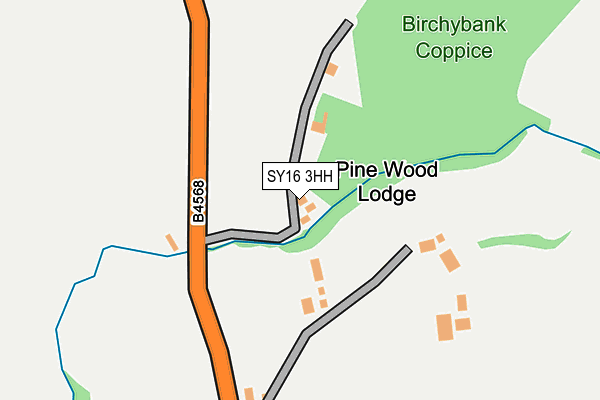 SY16 3HH map - OS OpenMap – Local (Ordnance Survey)