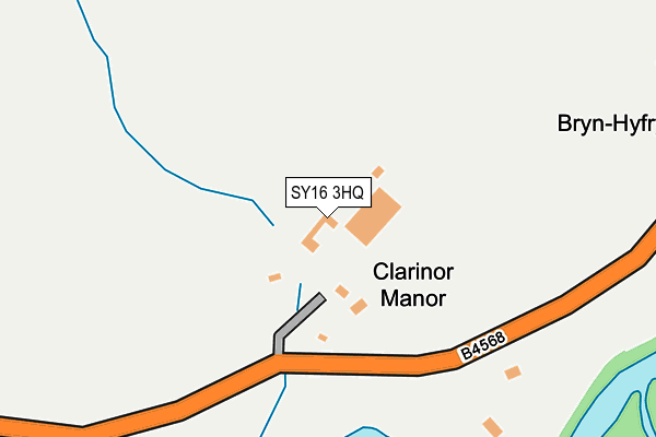 SY16 3HQ map - OS OpenMap – Local (Ordnance Survey)