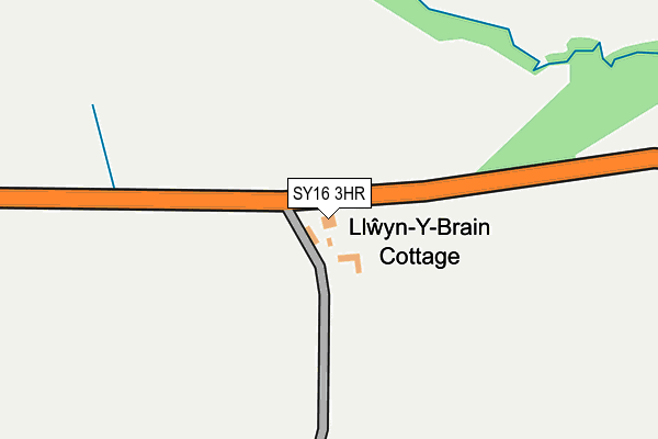 SY16 3HR map - OS OpenMap – Local (Ordnance Survey)