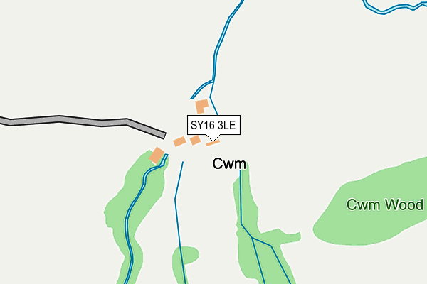 SY16 3LE map - OS OpenMap – Local (Ordnance Survey)