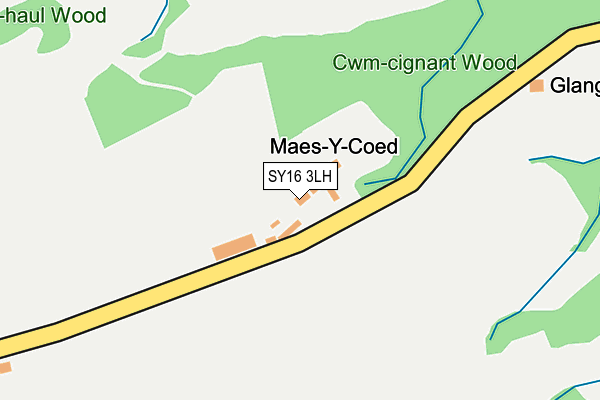 SY16 3LH map - OS OpenMap – Local (Ordnance Survey)