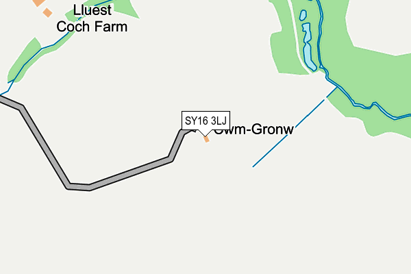 SY16 3LJ map - OS OpenMap – Local (Ordnance Survey)
