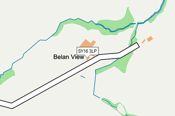 SY16 3LP map - OS OpenMap – Local (Ordnance Survey)