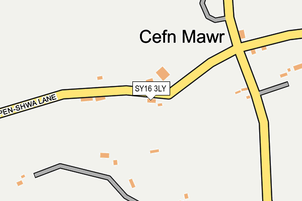 SY16 3LY map - OS OpenMap – Local (Ordnance Survey)