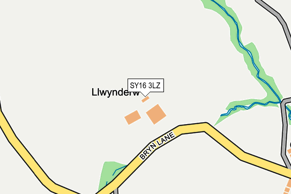 SY16 3LZ map - OS OpenMap – Local (Ordnance Survey)