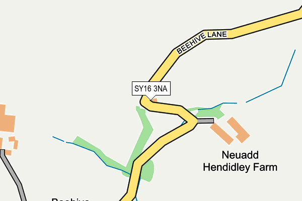 SY16 3NA map - OS OpenMap – Local (Ordnance Survey)