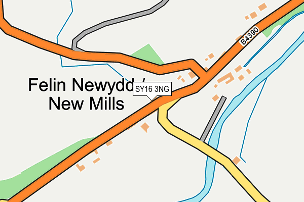 SY16 3NG map - OS OpenMap – Local (Ordnance Survey)