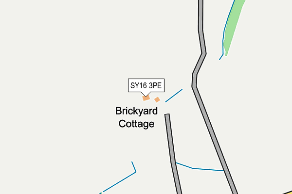 SY16 3PE map - OS OpenMap – Local (Ordnance Survey)